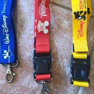 Disney lanyards. 3 of each color available. Never used.$5 each.